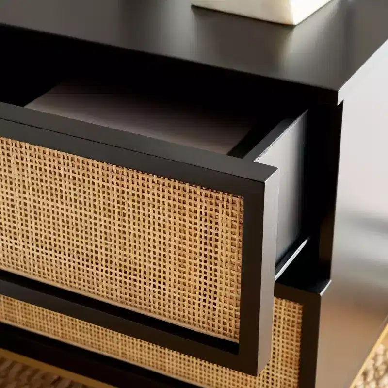 Zadie 2 Drawer Rattan Nightstand - NST5007 - Safavieh