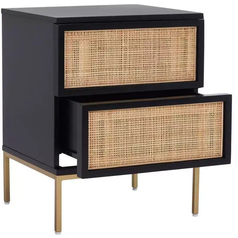 Zadie 2 Drawer Rattan Nightstand - NST5007 - Safavieh