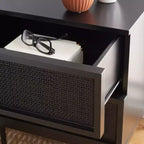 Zadie 2 Drawer Rattan Nightstand - NST5007 - Safavieh