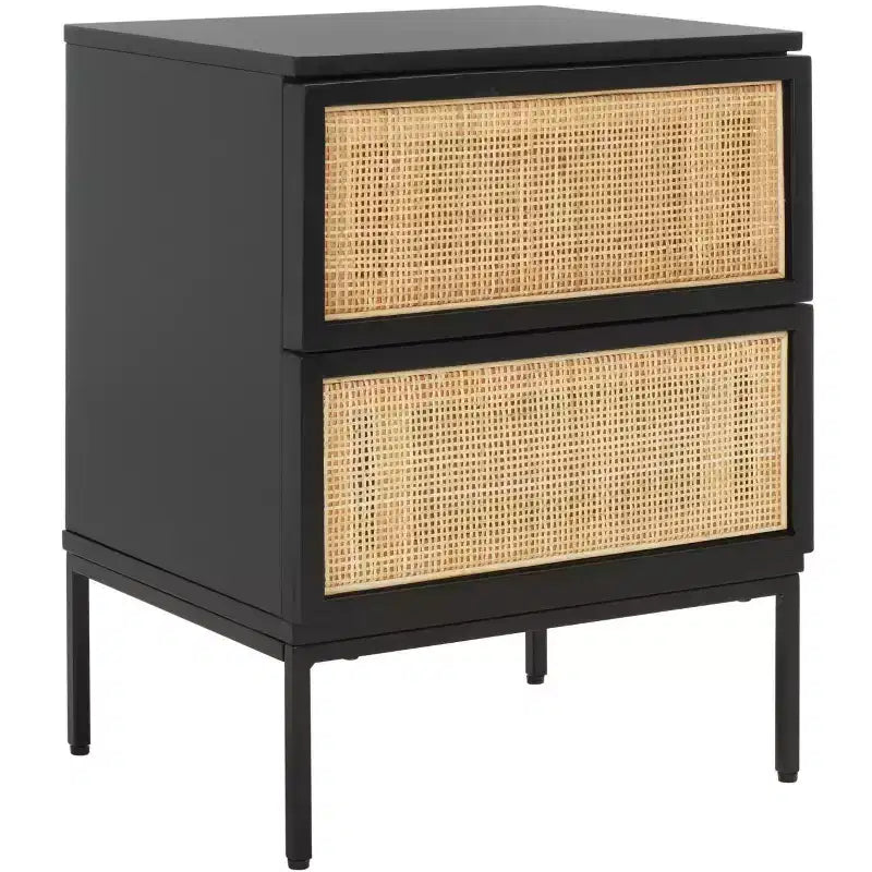 Zadie 2 Drawer Rattan Nightstand - NST5007 - Safavieh