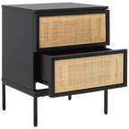 Zadie 2 Drawer Rattan Nightstand - NST5007 - Safavieh