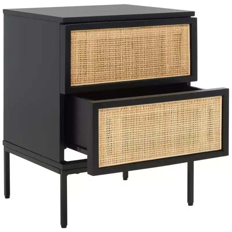 Zadie 2 Drawer Rattan Nightstand - NST5007 - Safavieh