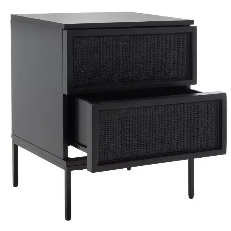 Zadie 2 Drawer Rattan Nightstand - NST5007 - Safavieh