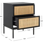 Zadie 2 Drawer Rattan Nightstand - NST5007 - Safavieh