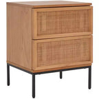 Zadie 2 Drawer Rattan Nightstand - NST5007 - Safavieh