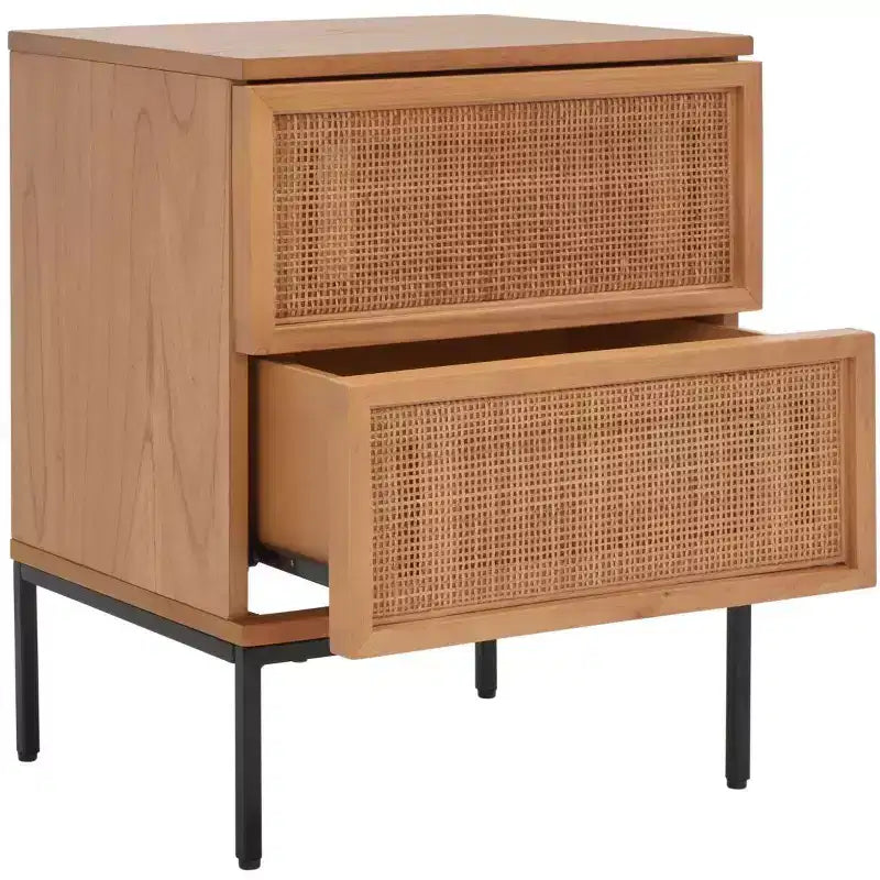 Zadie 2 Drawer Rattan Nightstand - NST5007 - Safavieh