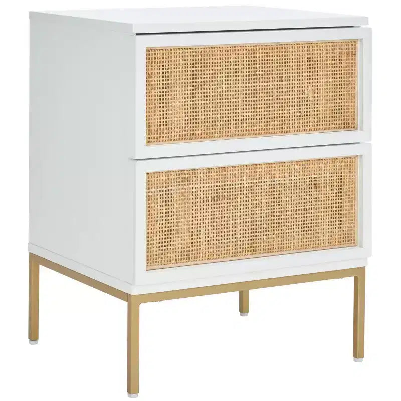Zadie 2 Drawer Rattan Nightstand - NST5007 - Safavieh