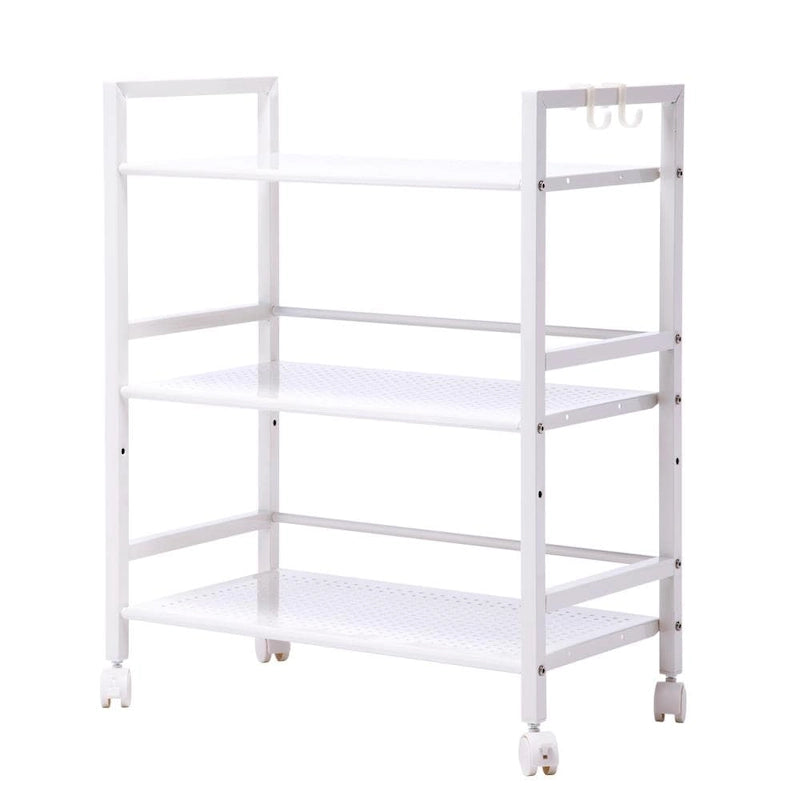 3-Tier Multi-function Rack Shelves Widen Rolling Kitchen Bathroom Storage Utility Cart