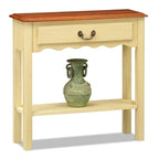 Console en bois blanc cassé Wave