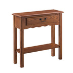 Console en bois blanc cassé Wave