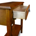 Console en bois blanc cassé Wave