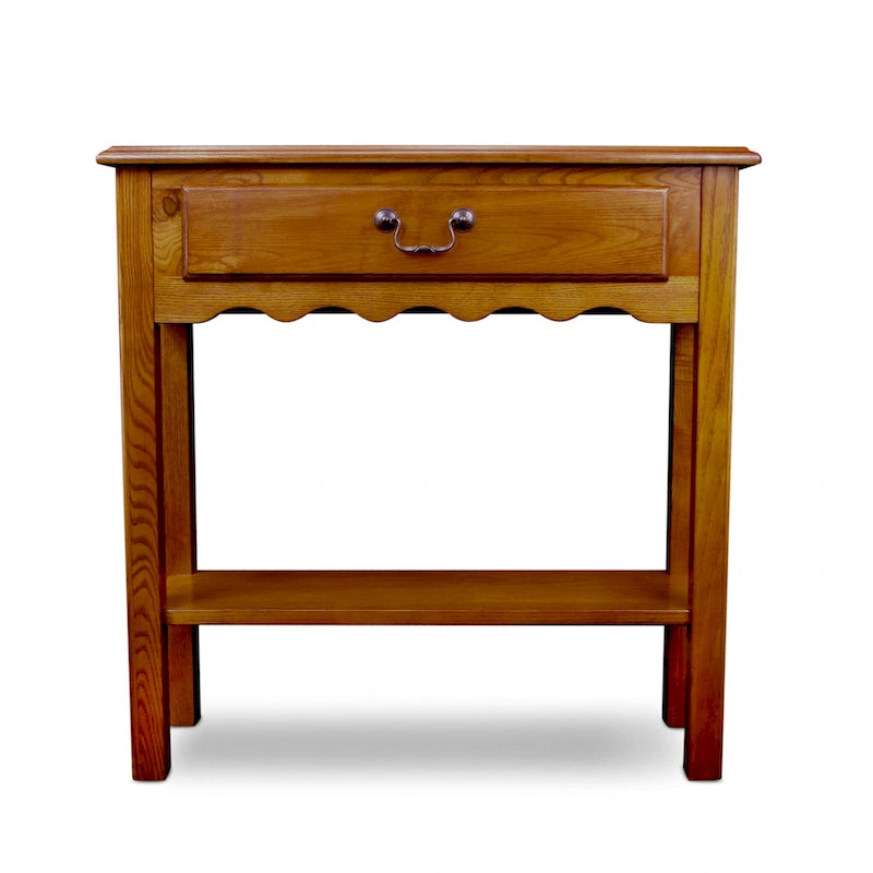 Console en bois blanc cassé Wave