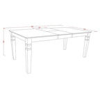 East West Furniture Dining Table Se- A Rectangle Dining Room Table and Wood Seat Chairs, Linen White (Pieces Options)