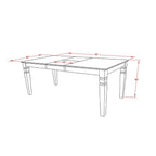 East West Furniture Dining Table Se- A Rectangle Dining Room Table and Wood Seat Chairs, Linen White (Pieces Options)