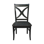 International Concepts Solid Wood Cosmo X-back Dining Chairs, Set of 2