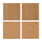 Table de chevet en bois Brandyss à 2 tiroirs