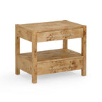 Table de chevet en bois Brandyss à 2 tiroirs