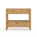 Table de chevet en bois Brandyss à 2 tiroirs