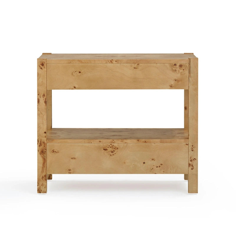 Table de chevet en bois Brandyss à 2 tiroirs