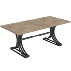 63 Modern Executive Computer Desk with Trestles Legs, Large Writing Table for Home Office