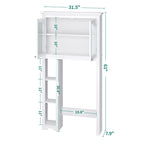 Adjustable 3-Shelf Over the Toilet Bathroom Cabinet Organizer