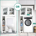 Adjustable 3-Shelf Over the Toilet Bathroom Cabinet Organizer