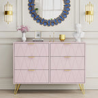 6 Drawer Dresser Drawer Chest Tall Storage Cabinet Organizer Unit Bedroom Living Room