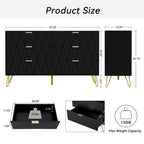 6 Drawer Dresser Drawer Chest Tall Storage Cabinet Organizer Unit Bedroom Living Room