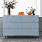 6 Drawer Dresser Drawer Chest Tall Storage Cabinet Organizer Unit Bedroom Living Room