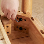 100% Solid wood natural wood computer desk