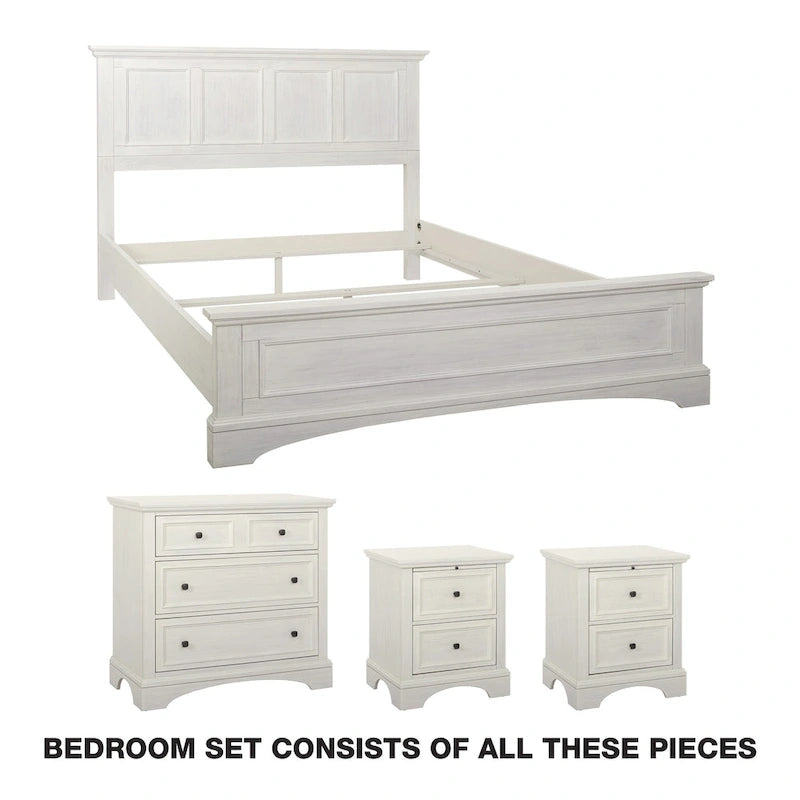 Ensemble de chambre Queen 4 pièces Farmhouse Basics