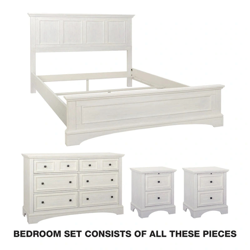 Ensemble de chambre Queen 4 pièces Farmhouse Basics