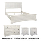 Ensemble de chambre Queen 4 pièces Farmhouse Basics