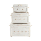 Seaside Set of Three Trunks - 28.5x17x19.5, 24.5x14x14.75, 20.75x10.75x11.25