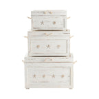 Seaside Set of Three Trunks - 28.5x17x19.5, 24.5x14x14.75, 20.75x10.75x11.25