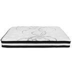 Lit plateforme capitonné avec matelas à ressorts ensachés de 25 cm
