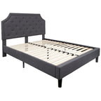 Lit plateforme capitonné avec matelas à ressorts ensachés de 25 cm