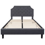 Lit plateforme capitonné avec matelas à ressorts ensachés de 25 cm