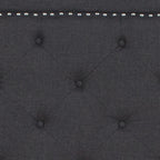 Lit plateforme capitonné avec matelas à ressorts ensachés de 25 cm