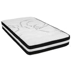 Lit plateforme capitonné avec matelas à ressorts ensachés de 25 cm