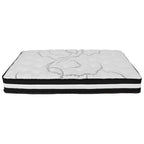 Lit plateforme capitonné avec matelas à ressorts ensachés de 25 cm