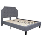 Lit plateforme capitonné avec matelas à ressorts ensachés de 25 cm
