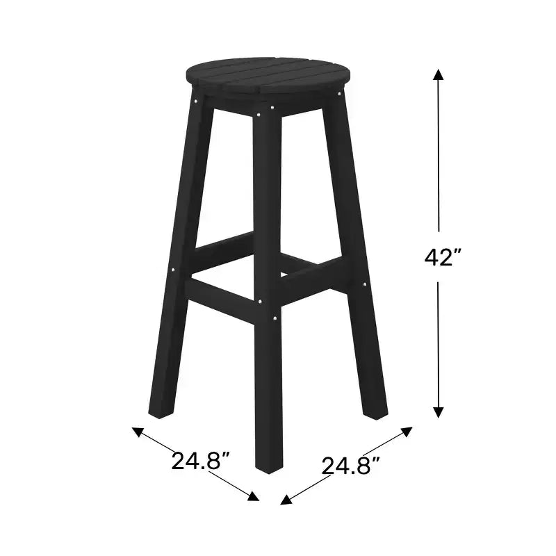 Ensemble de salle à manger de bar WestinTrends Malibu en PEHD pour patio extérieur toutes saisons (5 pièces)