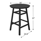 Ensemble de salle à manger de bar WestinTrends Malibu en PEHD pour patio extérieur toutes saisons (5 pièces)