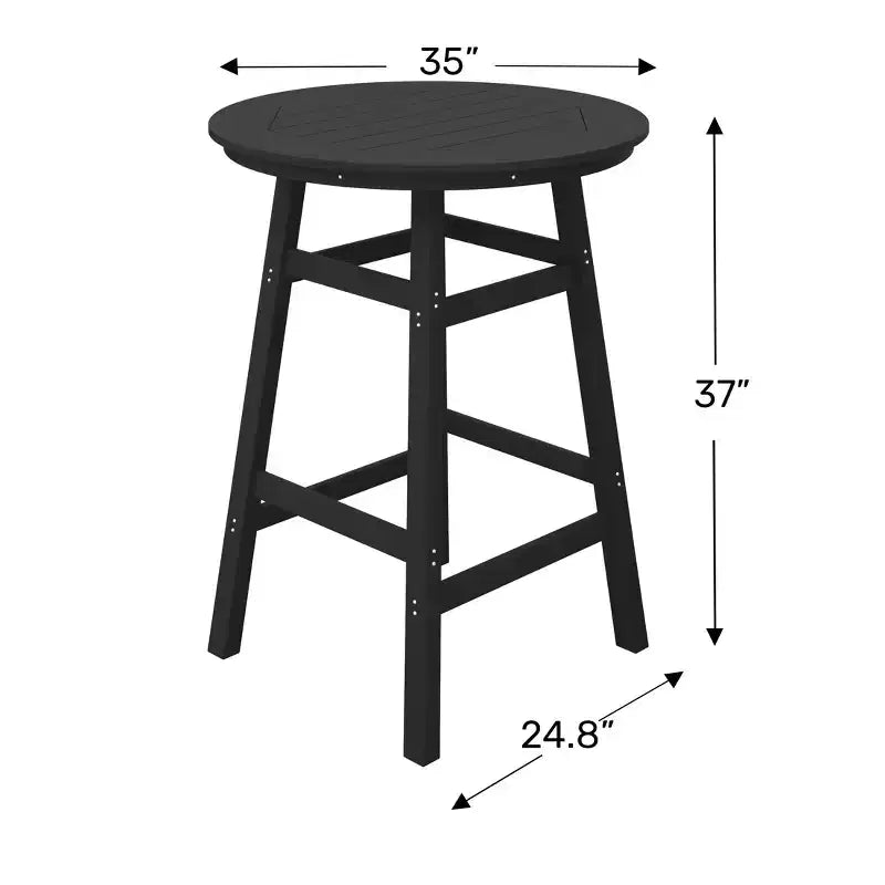 Ensemble de salle à manger de bar WestinTrends Malibu en PEHD pour patio extérieur toutes saisons (5 pièces)