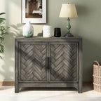 40 Modern Console Table Sofa Table for Living Room with 2 Shelves