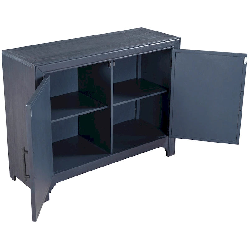 40 Modern Console Table Sofa Table for Living Room with 2 Shelves