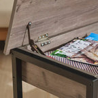 CO-Z Lift-Top Entryway Shoe Storage Bench with Shelf