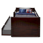 Camaflexi Panel Headboard - Twin Size Day Bed with Front Guard Rail & Twin Trundle
