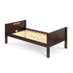 Camaflexi Panel Headboard - Twin Size Day Bed with Front Guard Rail & Twin Trundle